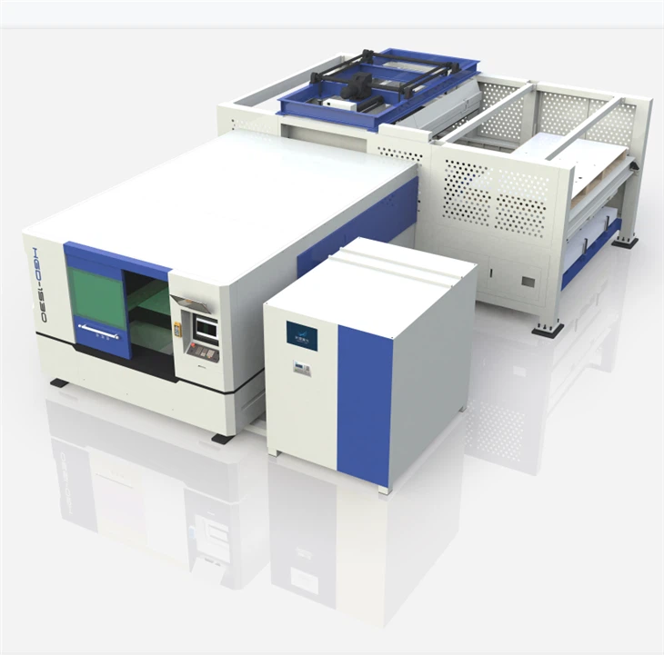 Automatic Loading And Unloading Metal Laser Cutter CNC Fiber Laser Cutting Machine