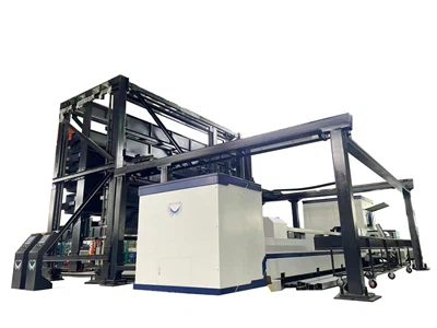 دستگاه برش لیزری لوله بارگیری و تخلیه تمام اتوماتیک با برج ذخیره سازی